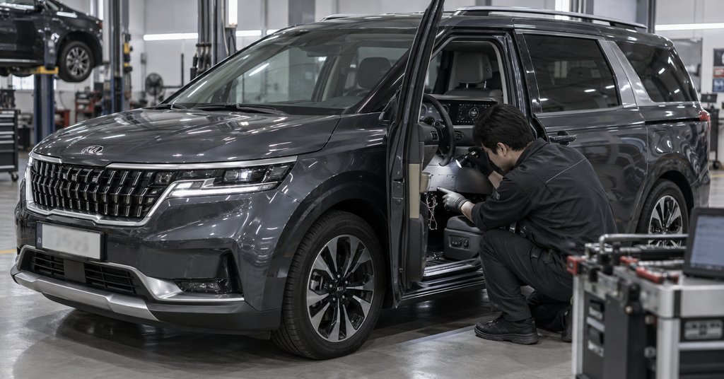 Kia Carnival из Кореи: как на осмотре находим следы такси, которых нет в отчёте