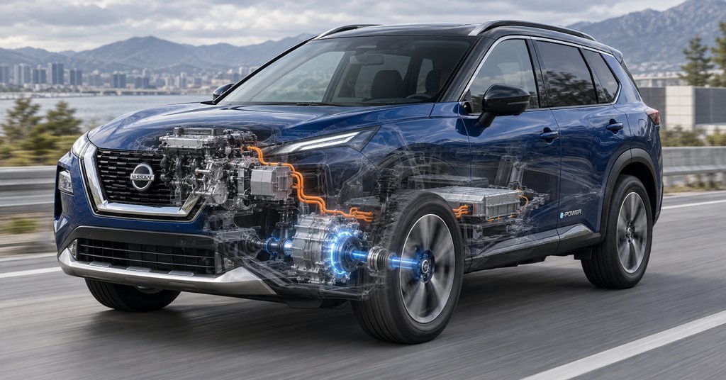 Почему Nissan X-Trail e-POWER едет как электромобиль, а бензиновый мотор не крутит колёса