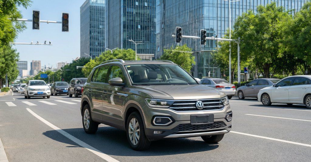 Volkswagen TACQUA из Китая: длиннее T-Cross, автомат для пробок
