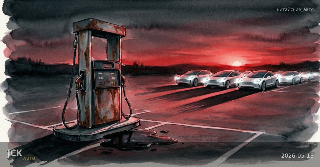 Китайский авторынок: продажи бензиновых машин рухнули на 37%, электромобили заняли 9 из 10 мест в топе