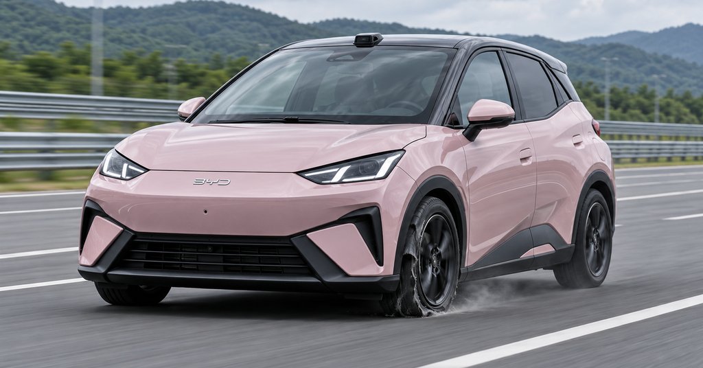 BYD Seagull II не ушёл с курса после прокола на 140 км/ч