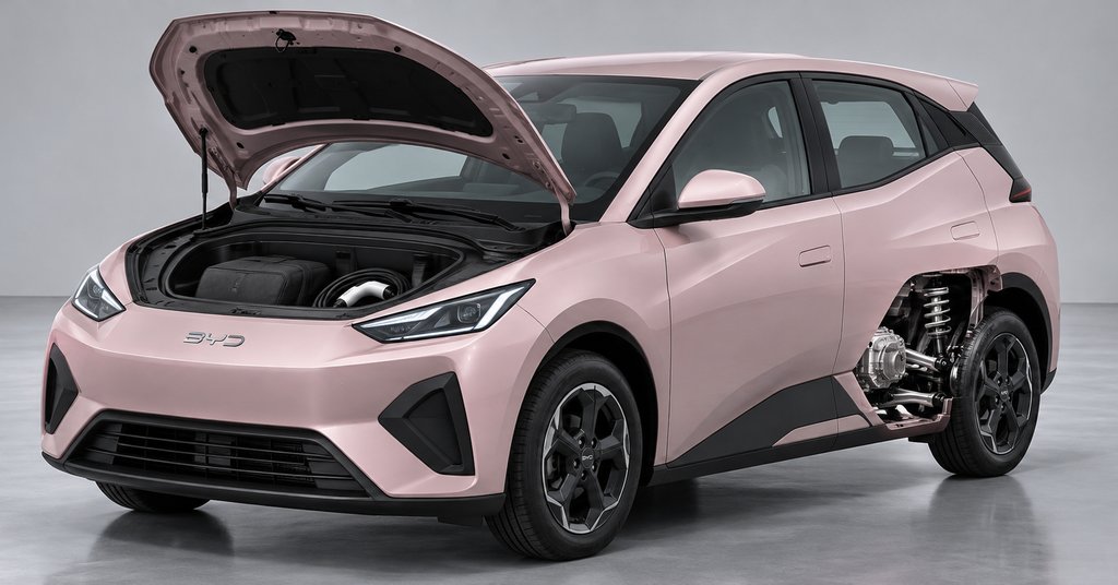 BYD Seagull получил многорычажную подвеску и передний багажник