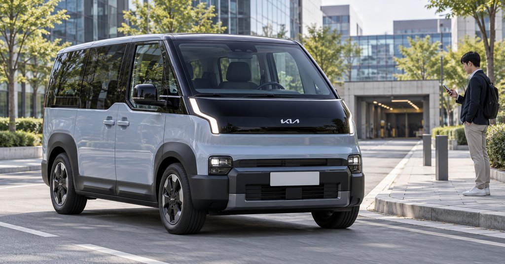 Kia PV5 без водителя подают к клиенту и возвращают на базу