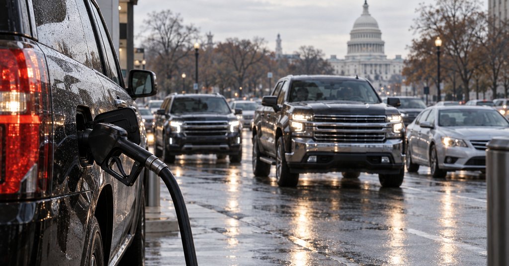 США: 34,9 mpg вместо 50,4 для автопарка к 2031 году